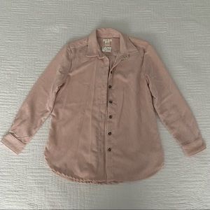 H&M corduroy button down shirt NWT